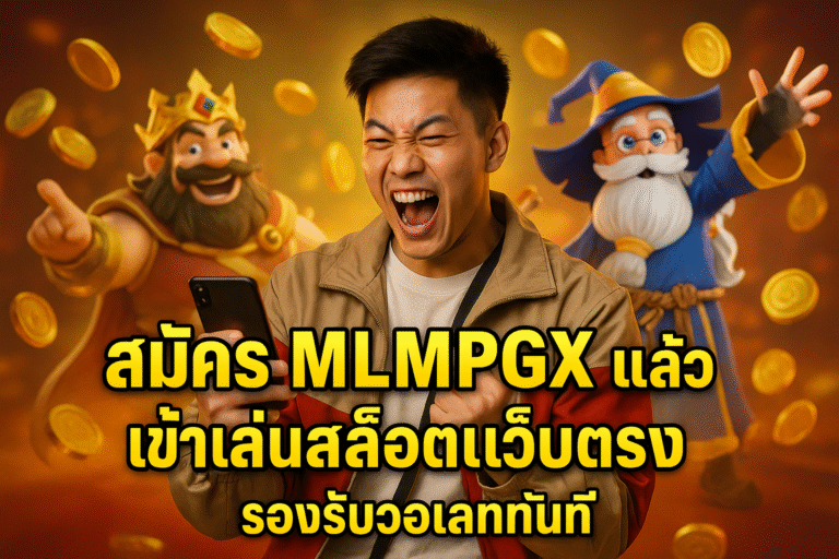 สมัคร MLMPGX แล้วเข้าเล่นสล็อตเว็บตรง รองรับวอเลททันที